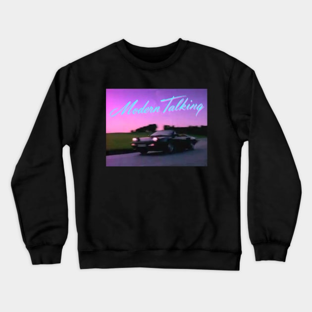 Modern Talking - Cheri Cheri Lady Crewneck Sweatshirt by Teal_Wolf